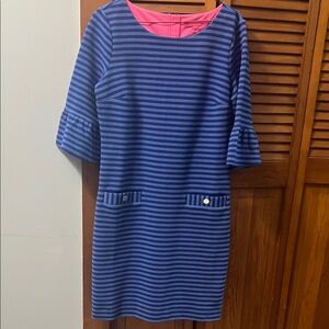 Striped Blue and Pink Dress
